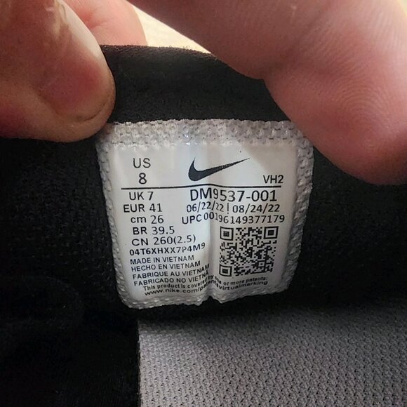 Nike Air Max SYSTM Shoes DM9537-001 Black/White/Wolf Grey Men's Size 8 - Picture 10 of 11